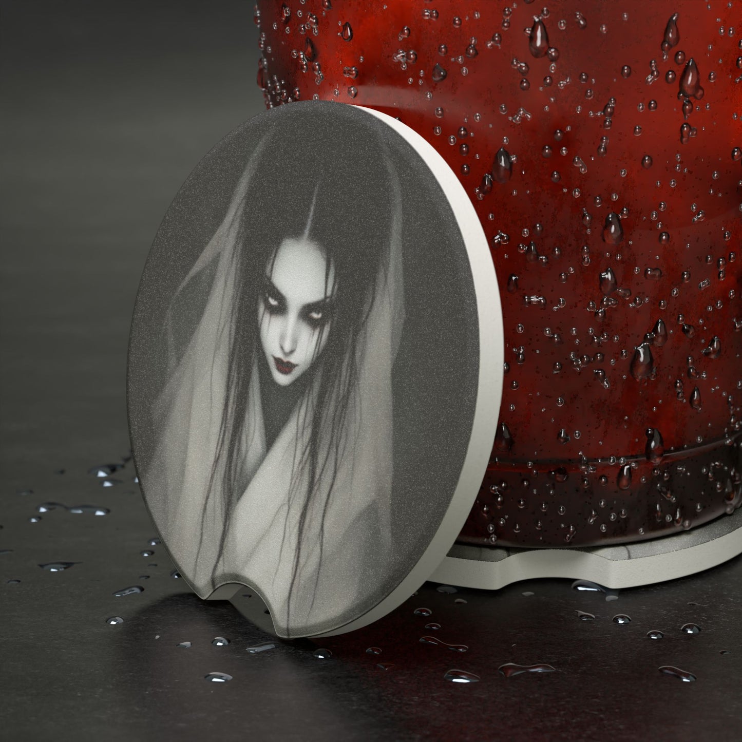 Yurei-Soapstone Car Coaster