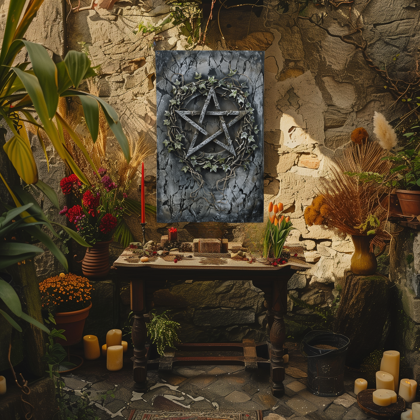 Wiccan Banner-Pentacle