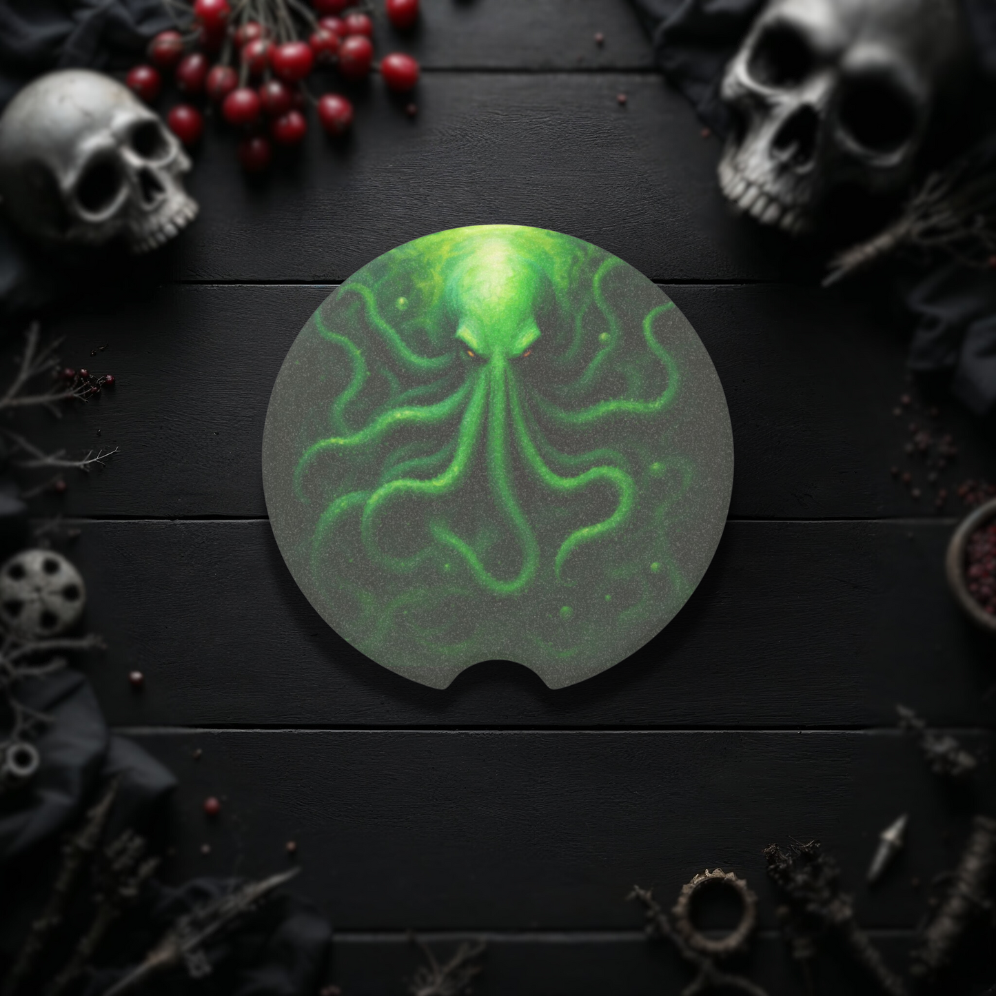 Cthulhu-Soapstone Car Coaster