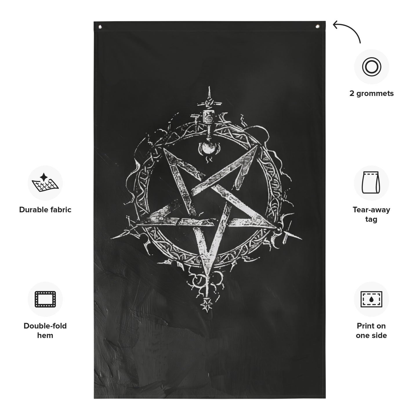 Banner-Inverted Pentagram